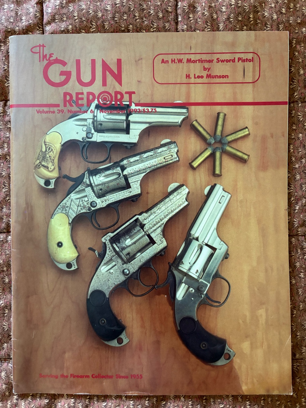 Vintage The Gun Report Magazine Vol 39 No 6 NOV 1993 H.W. Mortimer Sword Pistol
